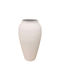 Decorative Metallic Beige Vase 12xH35cm