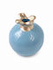 Tischplatte Glücksbringer Granatapfel Hellblau Keramik 9x9.5cm