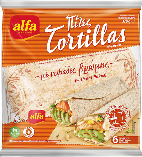 Alfa Tortillas mit Haferflocken 25 cm 370 g