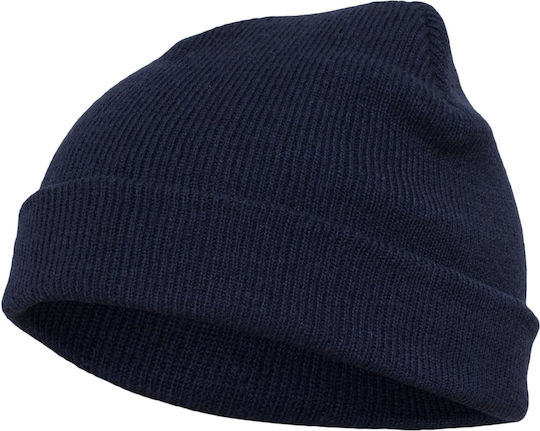 Beanie Unisex Σκούφος Πλεκτός σε Navy Μπλε χρώμα