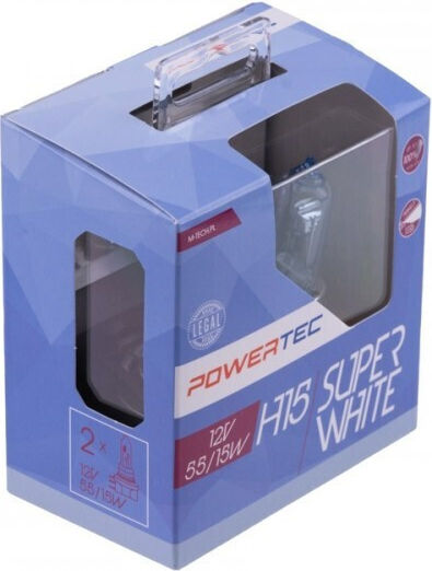 Halogen Bulbs H15 Super White Up To 100% Brightness Ptzswh15-duo
