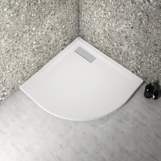 Ideal Постелка за баня Бяла 80x80см.