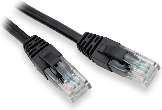 Lynx U/UTP Cat.5e (Gigabit) Καλώδιο Δικτύου Ethernet 0.5m Μαύρο 10τμχ