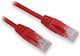 Lynx U/UTP Cat.5e (Gigabit) Network Cable Ethernet 0.5m Red 10 Pieces