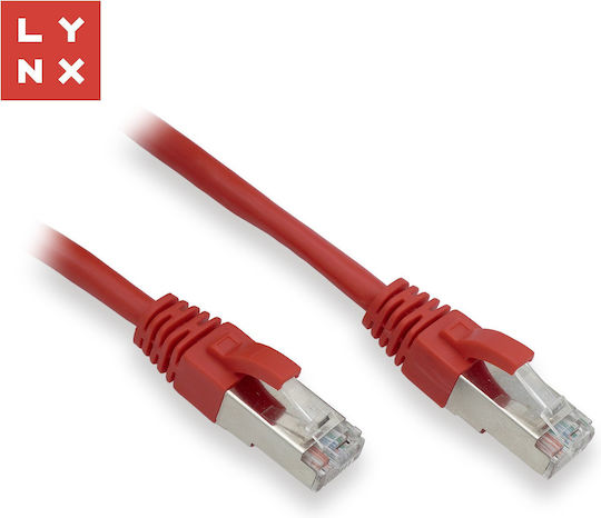 Lynx U/UTP Cat.5e (Gigabit) Καλώδιο Δικτύου Ethernet 0.1m Κόκκινο 10τμχ