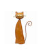Dekorative Katze aus Metall 13x6,5x30cm