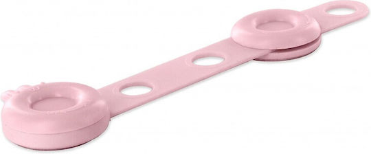 Thirard Cabinet & Drawer Lock Made of Plastic in Pink Colour 4.2x16.5x1.6cm