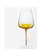Domoletti Set of Glasses for White Wine Made of Glass in Honey Colour 6 Pieces