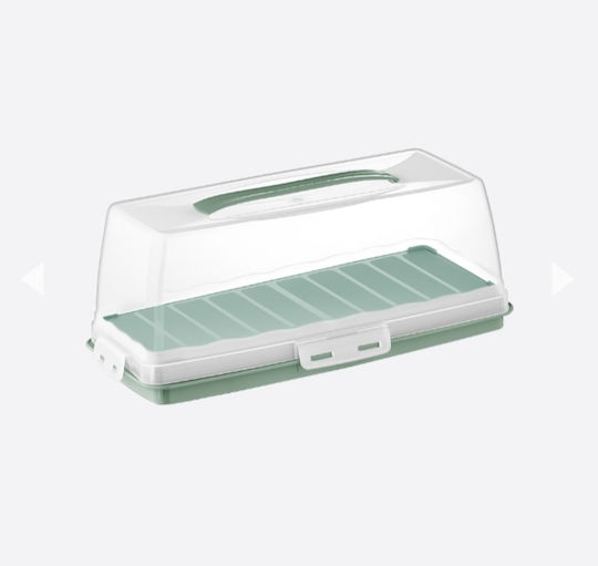 Dunya Piațelă De Servire Rectangulară Din Plastic Verde 37x17.5cm