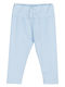 Kids Sports Capri Leggings Light Blue