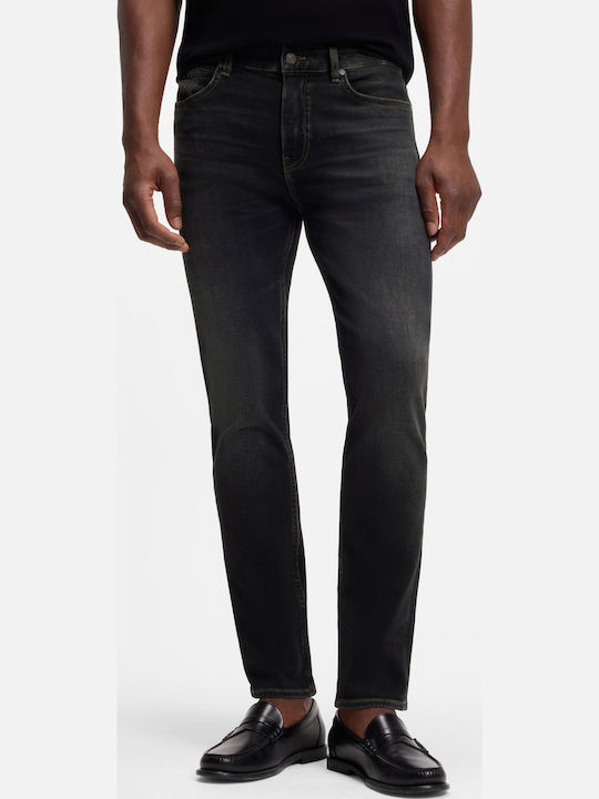 Herren Jeanshose Elastisches Slim Anwendung Schwarz
