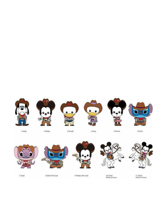 Disney Classic Western 3d Foam Bag Clips Series 72 Display 24
