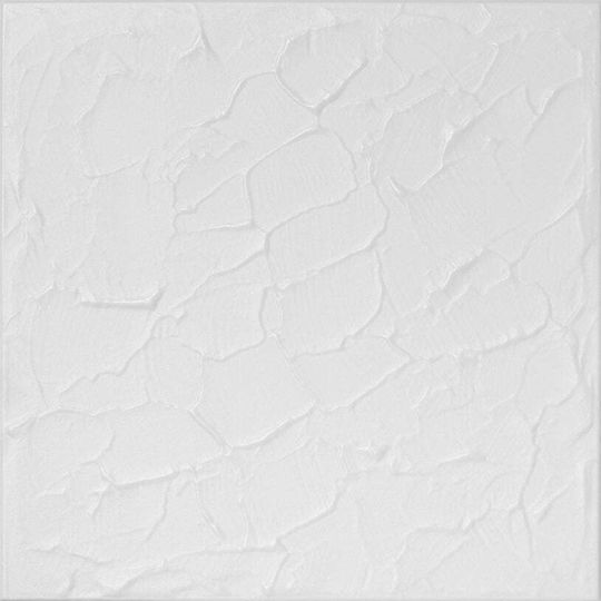 3D стенен панел Бял 50x50см