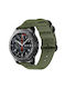 Nylon Canvas Woven Strap 3 Rings Huawei Watch GT 6 6 Pro 22mm Army Green