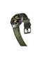 Кайишка Silicone Groove Design Amazfit Bip 6 46mm 22mm Армейско зелено