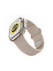 Wiwu Comf Secur Silicone Beige Apple Watch 44 45 46 49mm
