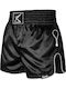 Muay Thai Shorts 8 Weapons Mongkol Black White