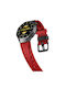 Λουράκι Silicone Groove Design Amazfit Bip 6 46mm 22mm Red