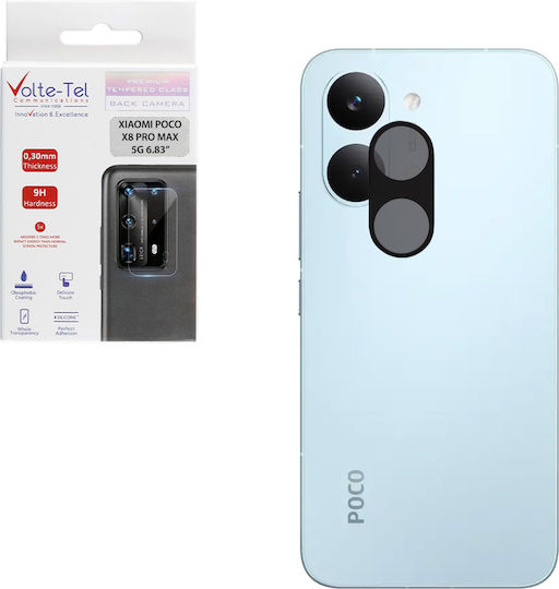 Volte-tel Camera Glass Xiaomi Poco X8 Pro Max 5g 6.83in 9h 0.25mm 3d Curved Black Volte-tel