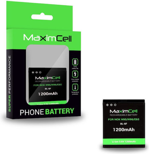 Maximcell Handy-Akku Nokia N95 N96 E65 Bl-6f 1200mAh Li-ion