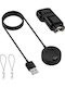 Garmin Кабел за Зареждане и Пренос на Данни Usb + Usb-c Адаптер Garmin Смарт часовник Fenix 7 6 5 Pro Vivoactive 3 4 Forerunner 45 245 745 945 Venu 2 2s Instinct Epix 1м Черен