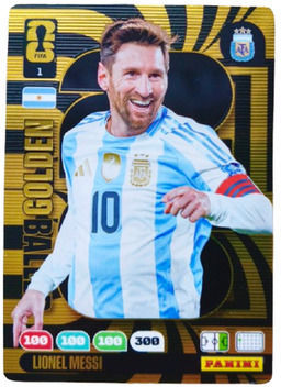 Panini Lionel Messi Argentina Balonul de Aur Adrenalyn XL