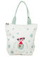 Pepita Viajera Multipurpose Bag World Heritage Collection Recycled Materials White Mint 40x45cm