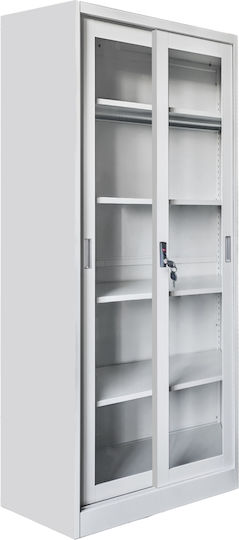 Bücherregal Sider Weiß 90x40x185cm
