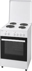 Crown Ελεύθερη με Εμαγιέ Εστίες Λευκή CHP-5060W Crown Ελεύθερη με Εμαγιέ Εστίες Λευκή CHP-5060W