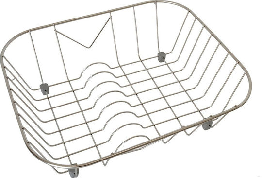 Sanitec No10 Στραγγιστήρι Γούρνας Inox Ασημί 39x33cm