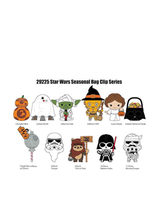 Star Wars 3d Pvc Bag Clips Halloween Display 24