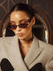 AV Sunglasses Noemie Unisex Sonnenbrillen mit Braun Horn umrandetem Rahmen und Braunen Gläsern