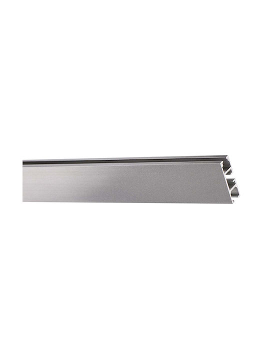 One-Way Metallic Curtain Track In Grey Colour 250cm