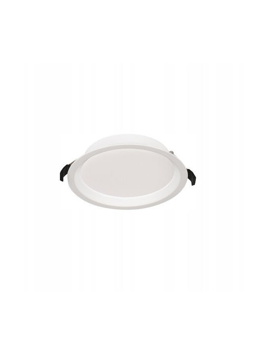 Kanlux Deckenleuchte Badezimmer 18,5cm Weiß mit Integrierte LED