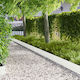 vidaXL Metal Garden Hedge in White Color 1.02m ...