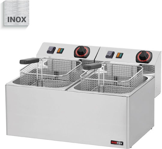 e-exoplismos Electric Double Fryer Capacity 2x8lt