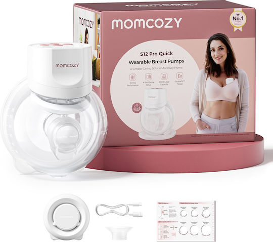 Momcozy S12 Pro+ Electric Single Breast Pump White