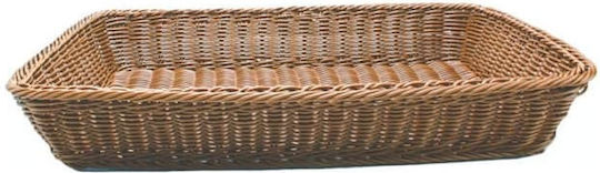 Правоъгълна Кошница Кафява 1/1 Ратан 53×32.5см