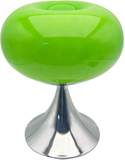 Next Glas Tischlampe LED mit Grünem Hut und Basis