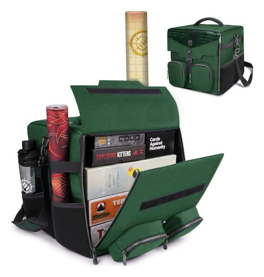 Enhance Чанта за рамо за настолни игри Collector's Edition зелена