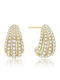 Ania Haie Earrings Studs from Silver Gold Plated with Stones