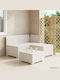 Canapea Triplu Exterior Din Rattan Cu Perne