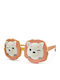 Kiddos Round Kids Sunglasses with Polarized Lens Flowers Orange