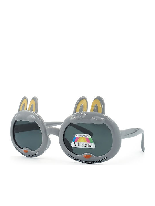 Kiddos Oval Kids Sunglasses with Polarized Grey Lens
