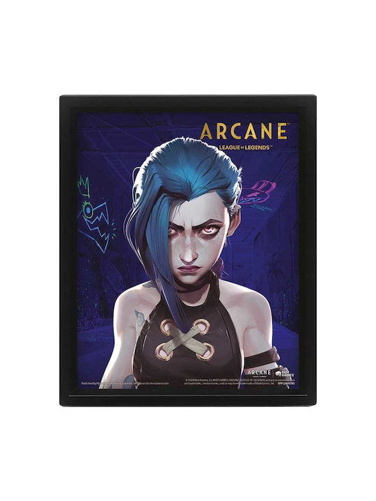 League Legends Arcane Poster lenticular 3d Jinx-vi
