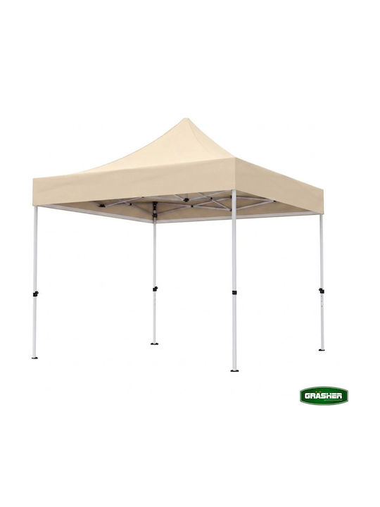 Grasher Πτυσσόμενο Κιόσκι Κήπου Μπεζ 3x3m Grasher Πτυσσόμενο Κιόσκι Κήπου Μπεζ 3x3m