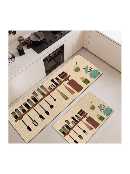 Mc Decor Bahar Rectangular Kitchen Mat with Non-Slip Backing Bahar 50x80cm