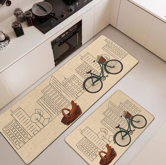 Mc Decor Bread Rectangular Kitchen Mat with Non-Slip Backing Bread 50x80cm