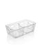 AGC Set of 3 General Use Food Jars with Airtight Plastic Transparent Lid 3 Pieces A-00404269-0