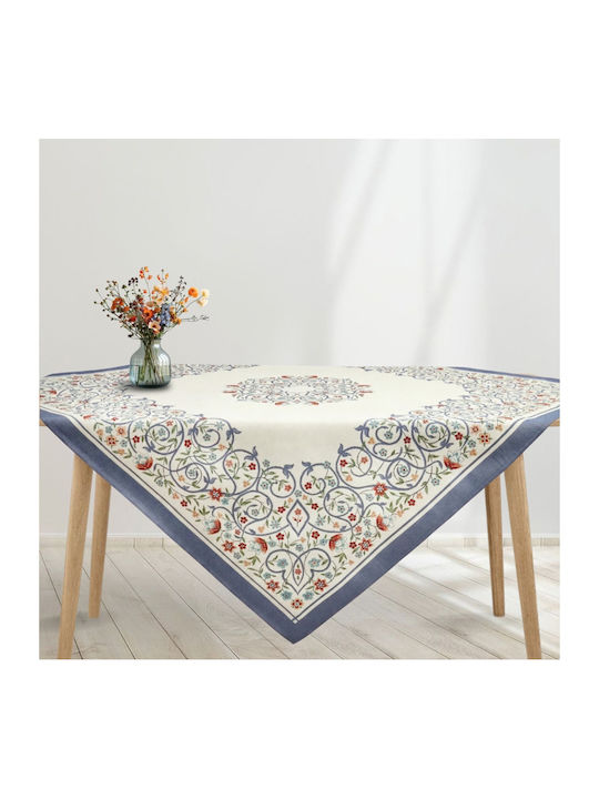 Dimeco Silvia Blaues Tischdeck 100x100cm